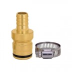 3/4" HI-FLO BRASS BARBED-TAIL HOSE FITTING B1302